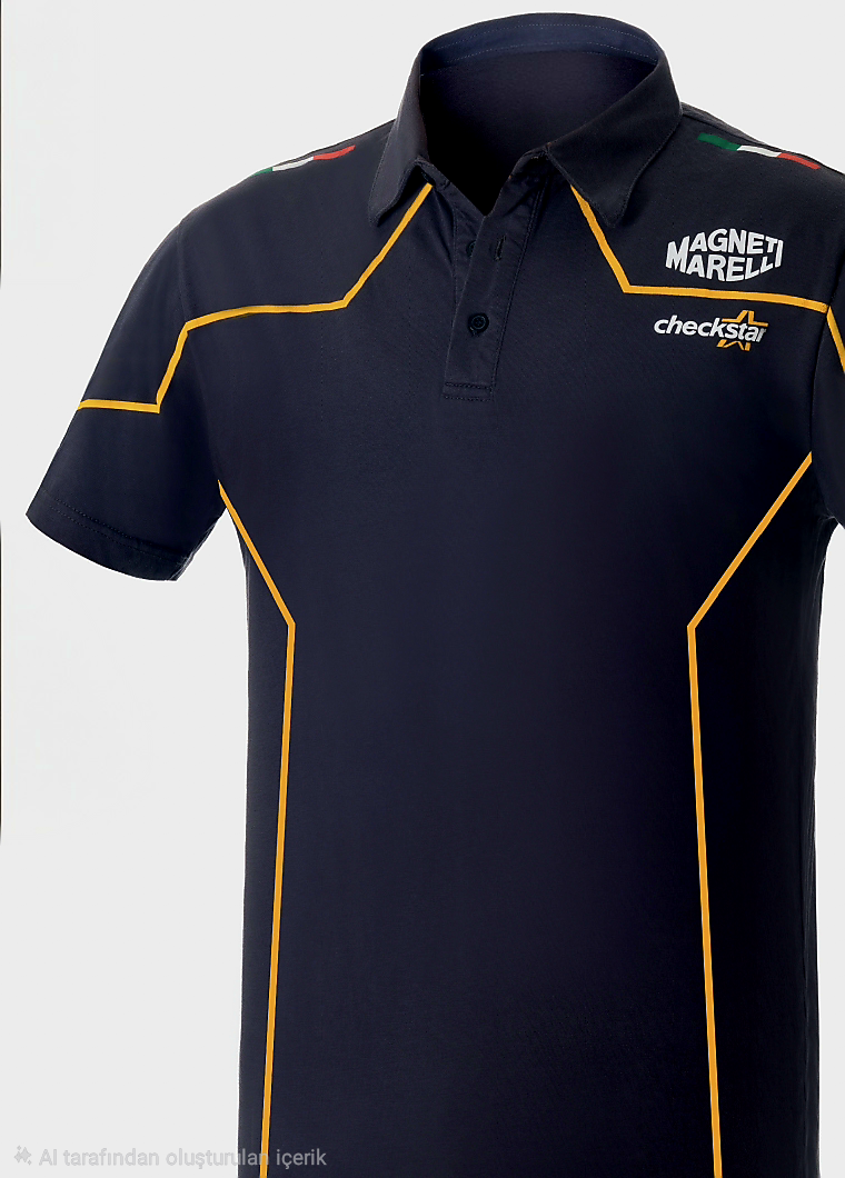 Lacivert Baskılı Polo Tişört - GOV-TSP-025